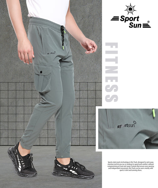 Sport Sun Black NS Lycra Cargo Jogger